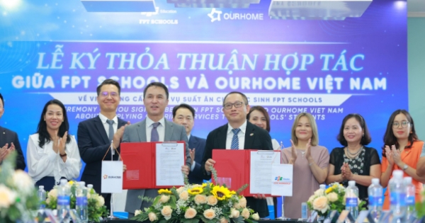 FPT Schools ký hợp tác với công ty dịch vụ thực phẩm Hàn Quốc để cung cấp suất ăn cho học sinh