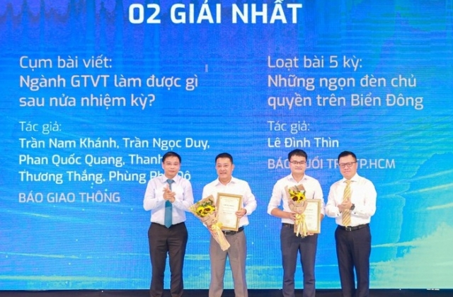 Bộ Giao thông vận tải tổ chức Lễ trao giải báo chí viết về ngành giao thông