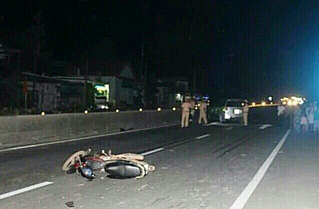 Hiện trường vụ tai nạn.