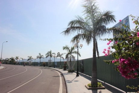 H&agrave;ng r&agrave;o che chắn h&agrave;nh lang đi bộ s&aacute;t b&atilde;i biển của người d&acirc;n.