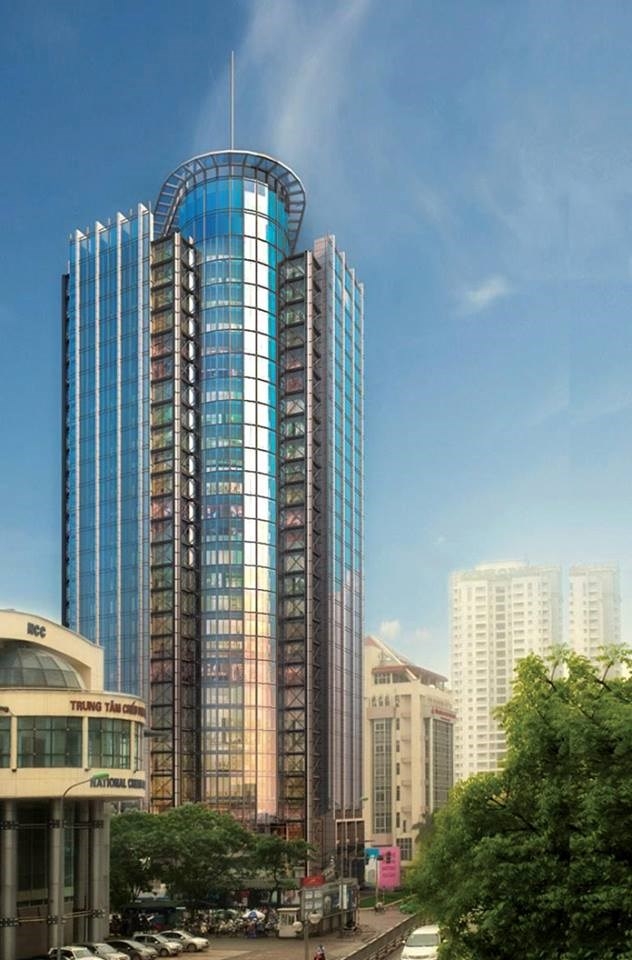 Trụ sở mới của VPBank tr&ecirc;n phố L&aacute;ng Hạ, H&agrave; Nội.