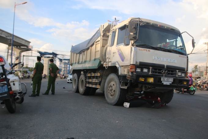 Hiện trường vụ tai nạn.