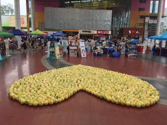 M&agrave;n tỏ t&igrave;nh l&atilde;ng mạn với 999 quả bưởi v&agrave; c&aacute;i kết phũ ph&agrave;ng