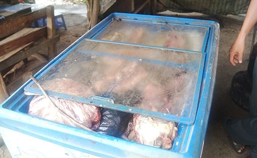 Bình Dương: Phát hiện một lượng lớn thịt heo bẩn