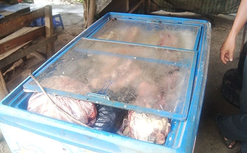 Bình Dương: Phát hiện một lượng lớn thịt heo bẩn