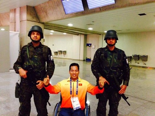 VĐV L&ecirc; Văn C&ocirc;ng ( Cử tạ), niềm hy vọng V&agrave;ng của Việt Nam trong ng&agrave;y thi đấu đầu ti&ecirc;n. Ảnh: Facebook