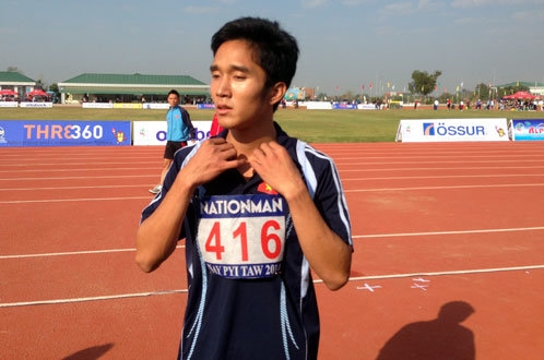 VĐV khiếm thị Nguyễn Ngọc Hiệp cũng sẽ thi đấu trong ng&agrave;y 8-9 ở nội dung nhảy xa. Ảnh: Vũ C&ocirc;ng Lập