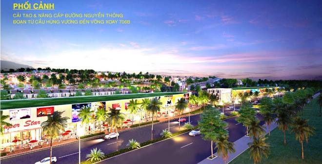 Phối cảnh tuyến đường.