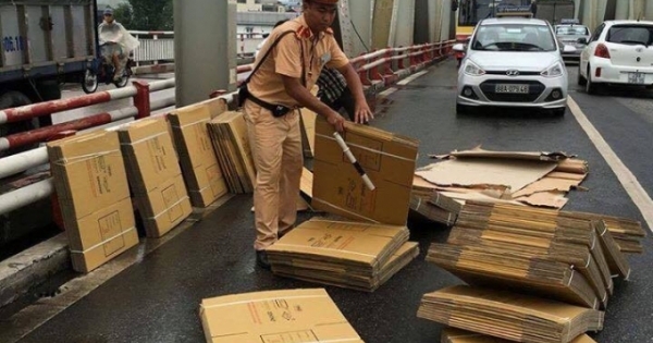 Mỗi ngày 1 việc tốt: Truy tìm xe ba bánh tự chế làm rơi hàng hoá xong bỏ chạy