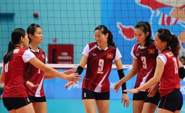 Tuyển b&oacute;ng chuyền nữ Việt Nam đặt mục ti&ecirc;u xếp hạng 5 tại Giải n&agrave;y. Ảnh: Volley ball