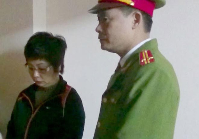 B&agrave; Ch&acirc;u Thị Thu Nga l&uacute;c bị khởi tố, bắt tạm giam.