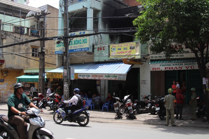 Tới trưa nay hiện trường vẫn đang được phong tỏa.