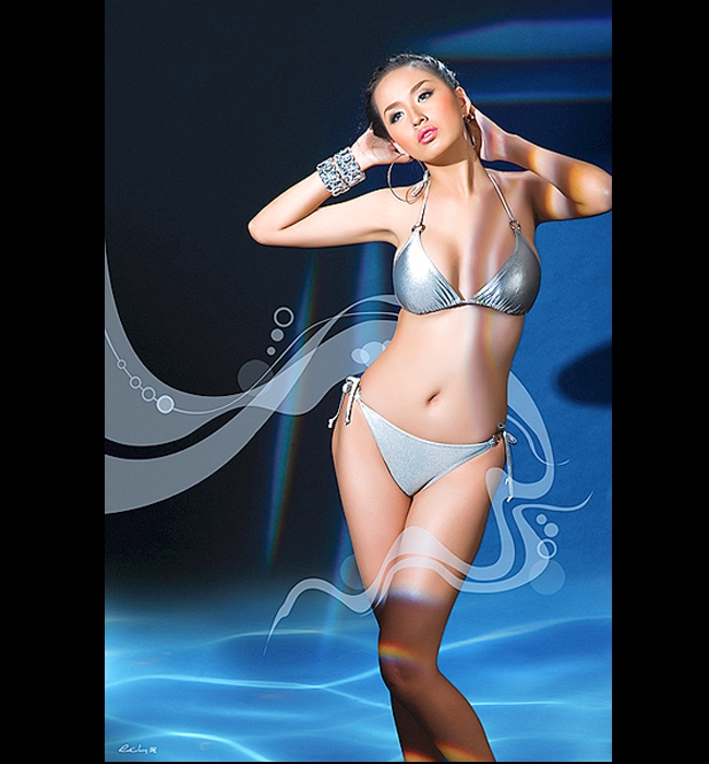 C&ocirc; được đ&aacute;nh gi&aacute; l&agrave; một trong những Hoa hậu c&oacute; h&igrave;nh thể kh&aacute; chuẩn.