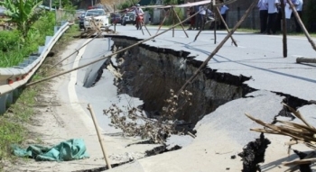 Khắc phục sụt lún QL 32C: Sở GTVT Yên Bái cảm ơn các cơ quan báo chí