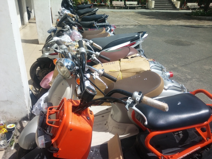 Tang vật bị thu giữ.&nbsp;