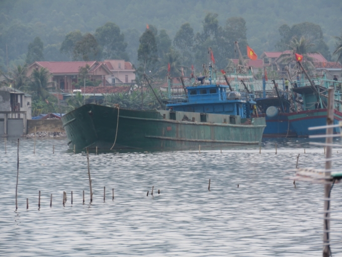T&agrave;u LA - 03266 đang bị tạm giữ để điều tra l&agrave;m r&otilde; về h&agrave;nh vi đổ trộm chất thải xuống v&ugrave;ng biển Nghệ An.