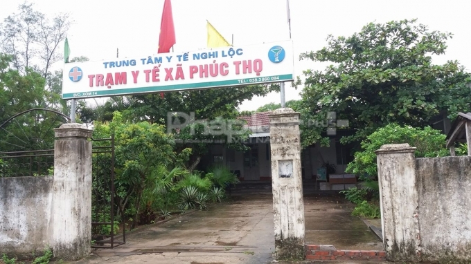 Trạm y tế x&atilde; Ph&uacute;c Thọ nơi xảy ra sự việc.