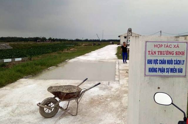 HTX chăn nu&ocirc;i lợn Trường Sinh, nơi xảy ra vụ việc đ&aacute;ng tiếc tr&ecirc;n.