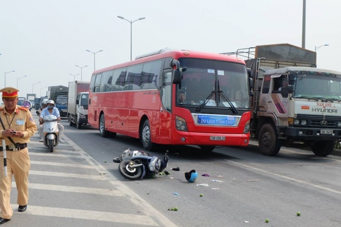 Hiện trường nơi xảy ra sự việc.