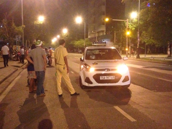 Hiện trường vụ tai nạn..