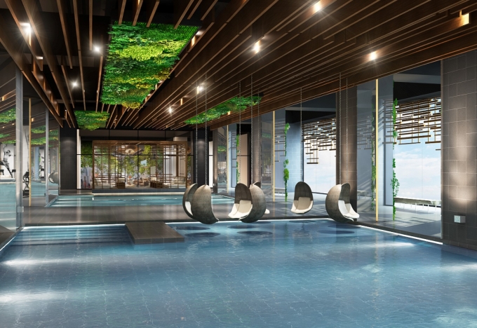 Bể bơi 4 mùa chuẩn Olympic của Sun Grand City Thuy Khue Residence