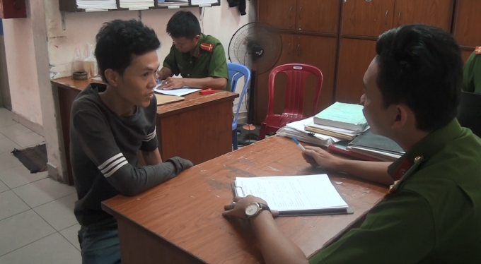 Đối tượng T&acirc;n tại cơ quan c&ocirc;ng an.