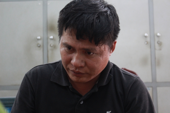 Nghi phạm Th&aacute;i Trường Hải tại cơ quan c&ocirc;ng an.