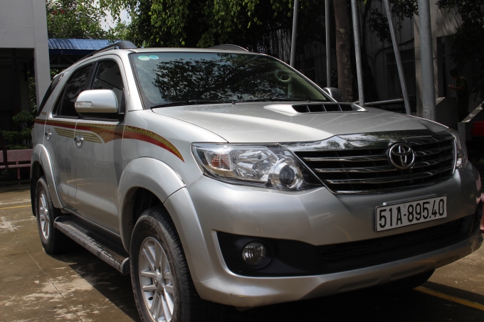 Chiếc &ocirc; t&ocirc; được Hải d&ugrave;ng để đi lừa đảo.