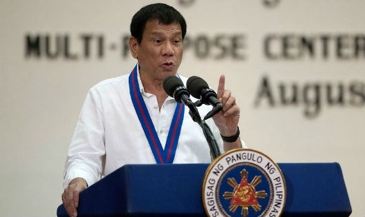 Tổng thống Philippines Rodrigo Duterte.