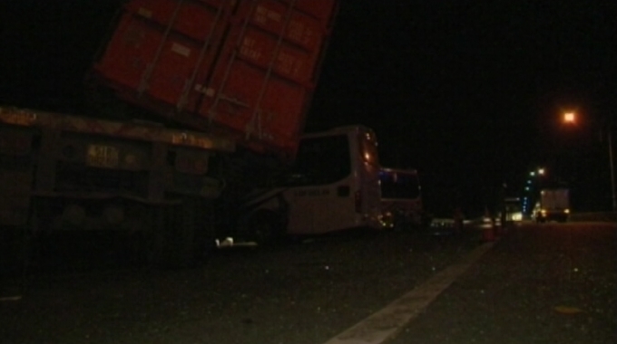 Hiện trường vụ việc khi xảy ra.