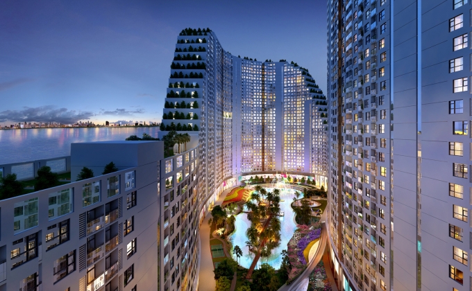 The Opera ấn tượng với 3 mặt gi&aacute;p s&ocirc;ng v&agrave; Biển đảo nh&acirc;n tạo.