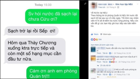D&ugrave; nh&agrave; trường đ&atilde; khẳng định nước đ&atilde; sạch trở lại nhưng kh&ocirc;ng &iacute;t sinh vi&ecirc;n vẫn l&ecirc;n tiếng phản đối điều n&agrave;y.