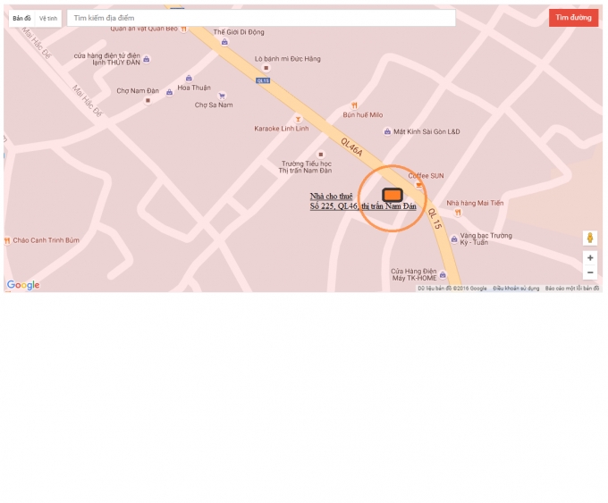 Cho thu&ecirc; nh&agrave; mặt tiền tại trung t&acirc;m huyện Nam Đ&agrave;n, Nghệ An