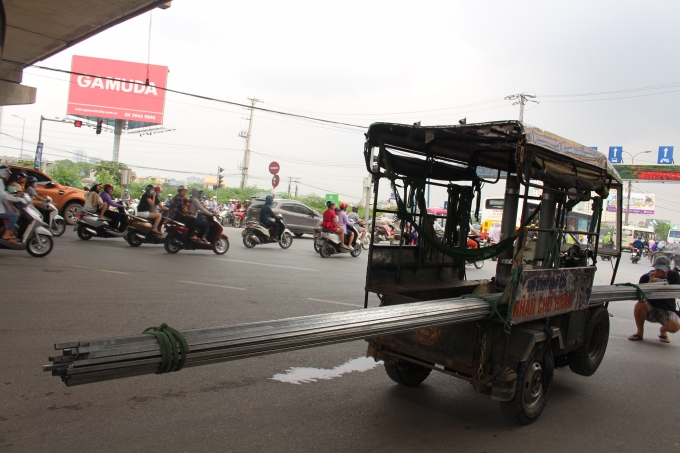 Một trường hợp xe vi phạm về chiều d&agrave;i....