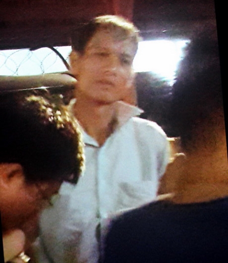 H&igrave;nh ảnh đối tượng Do&atilde;n Trung Dũng ngay sau bị bắt tại huyện Thủy Nguy&ecirc;n