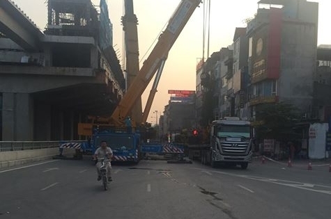 Thi công tuyến Cát Linh - Hà Đông không đảm bảo an toàn, nhà thầu bị phạt 30 triệu đồng