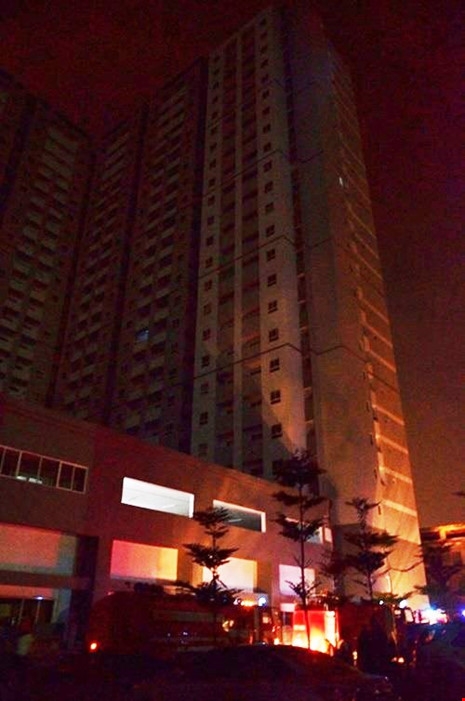 Chung cư HQC Plaza mới bị ch&aacute;y hồi th&aacute;ng 7 v&igrave; chập điện.