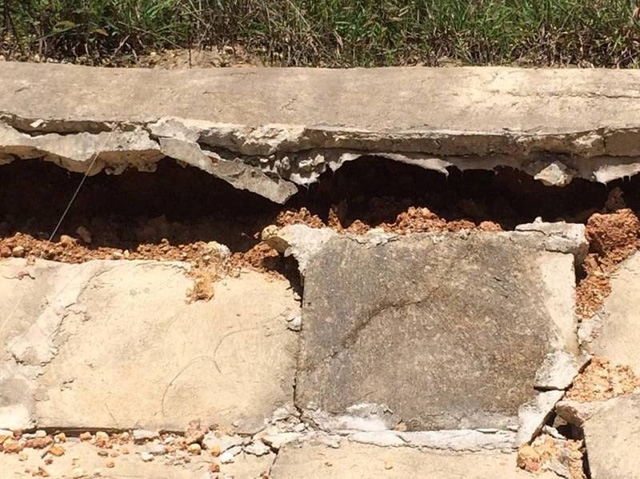 H&agrave; Tĩnh:  Đoạn đường h&agrave;ng chục tỷ đồng tan hoang sau v&agrave;i th&aacute;ng b&agrave;n giao