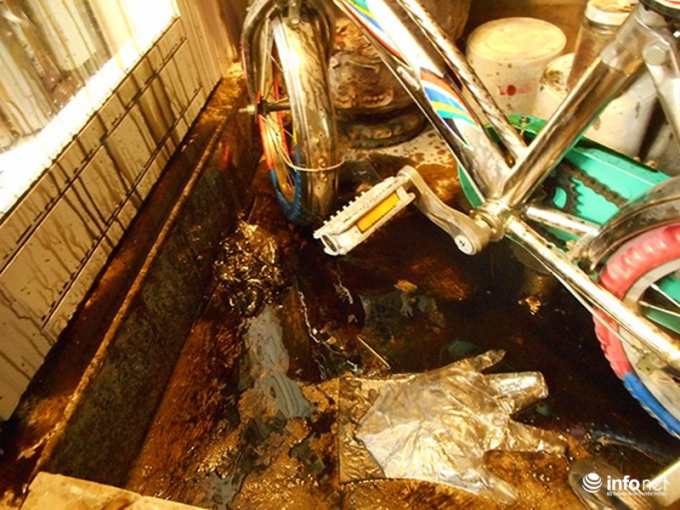 H&igrave;nh ảnh nh&agrave; của nh&agrave; b&aacute;o Hải Ch&acirc;u bị khủng bố bằng chất bẩn (Ảnh: Infornet).