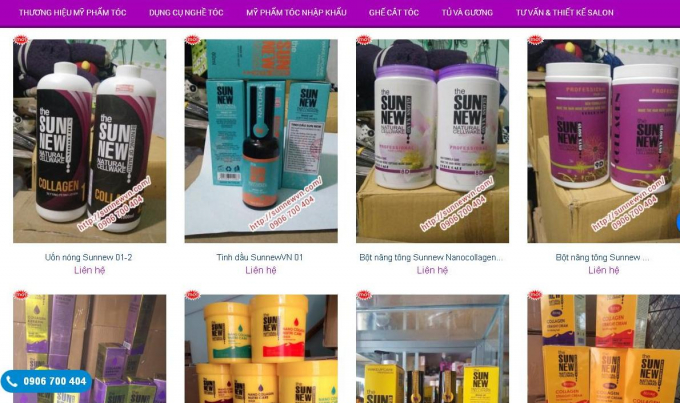 Hiện nay sản phẩm mỹ phẩm mang t&ecirc;n The Sunnew giới thiệu nhập từ Italy được quảng c&aacute;o b&aacute;n rầm rộ.