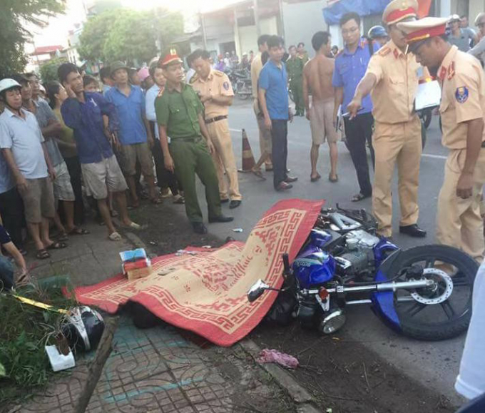 Hiện trường vụ tai nạn thương t&acirc;m chiều ng&agrave;y 1/9.