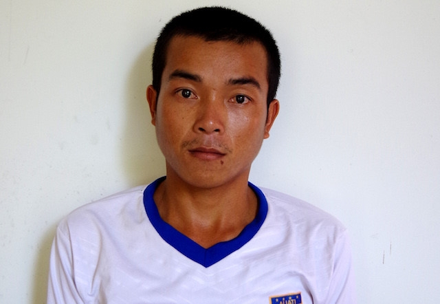 Đối tượng Ng&ocirc; Ho&agrave;n Vi&ecirc;n&nbsp;tại cơ quan điều tra.