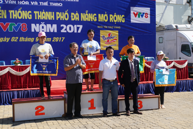 Kết quả chung cuộc nữ: Hải Ch&acirc;u v&ocirc; địch, Quảng Trị xếp thứ hai v&agrave; hạng 3 l&agrave;&nbsp;Ngũ H&agrave;nh Sơn.