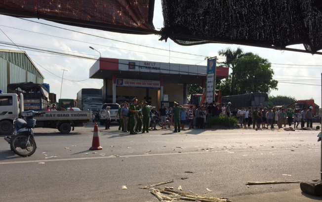 Hiện trường nơi xảy ra vụ tai nạn nghi&ecirc;m trọng.