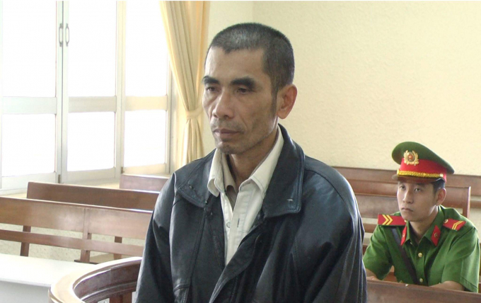 Bị c&aacute;o Thanh tại phi&ecirc;n t&ograve;a.