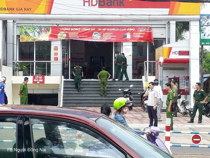 Ng&acirc;n h&agrave;ng HDBank, nơi xảy ra vụ cướp.