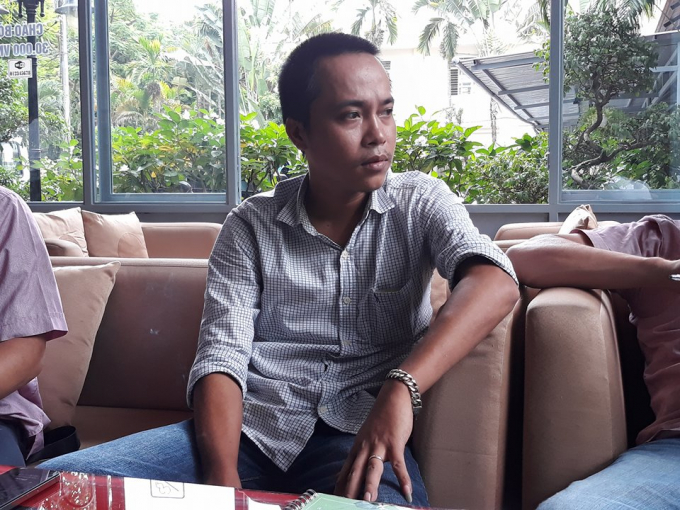 Anh V&otilde; Ho&agrave;i Nam kể lại sự việc với PV.