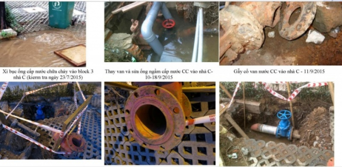 D&acirc;n cho rằng, chủ đầu tư l&agrave;m chung cư k&eacute;m chất lượng. (Ảnh: người d&acirc;n cung cấp)