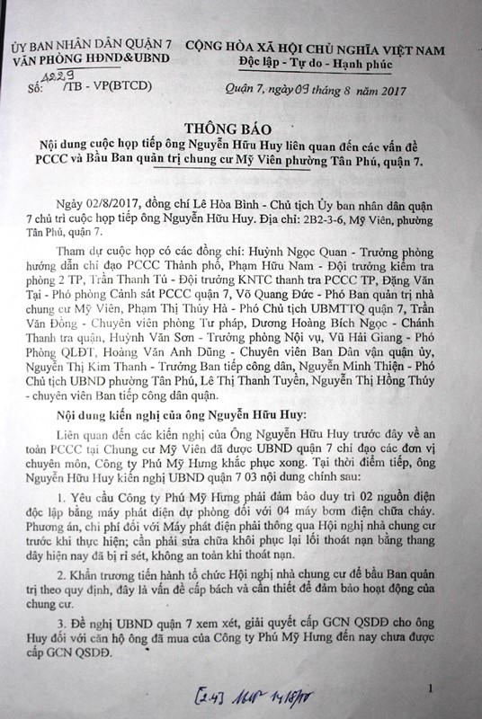 Th&ocirc;ng b&aacute;o của UBND quận 7 (P1).