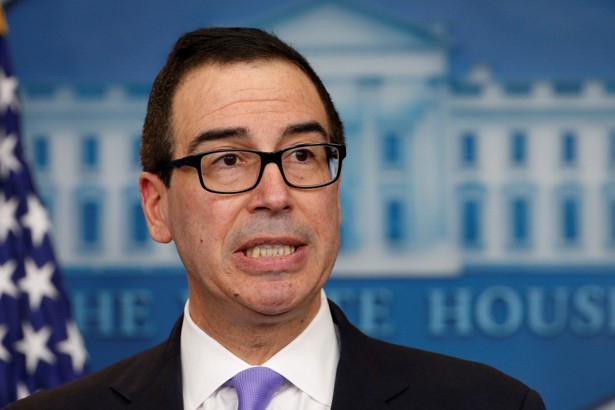 Bộ trưởng Ng&acirc;n khố Mỹ Steve Mnuchin. Ảnh:&nbsp;The Atlantic.